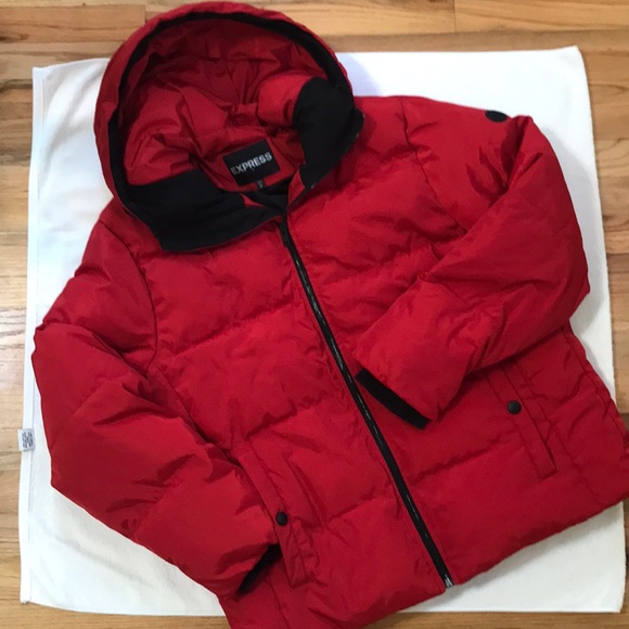 express red puffer jacket